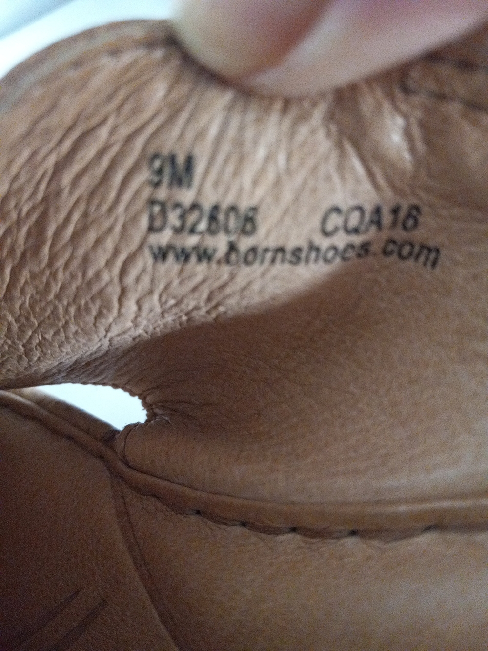 Born Tan Leather Cork Wedge Sandals - Picture 4 of 10